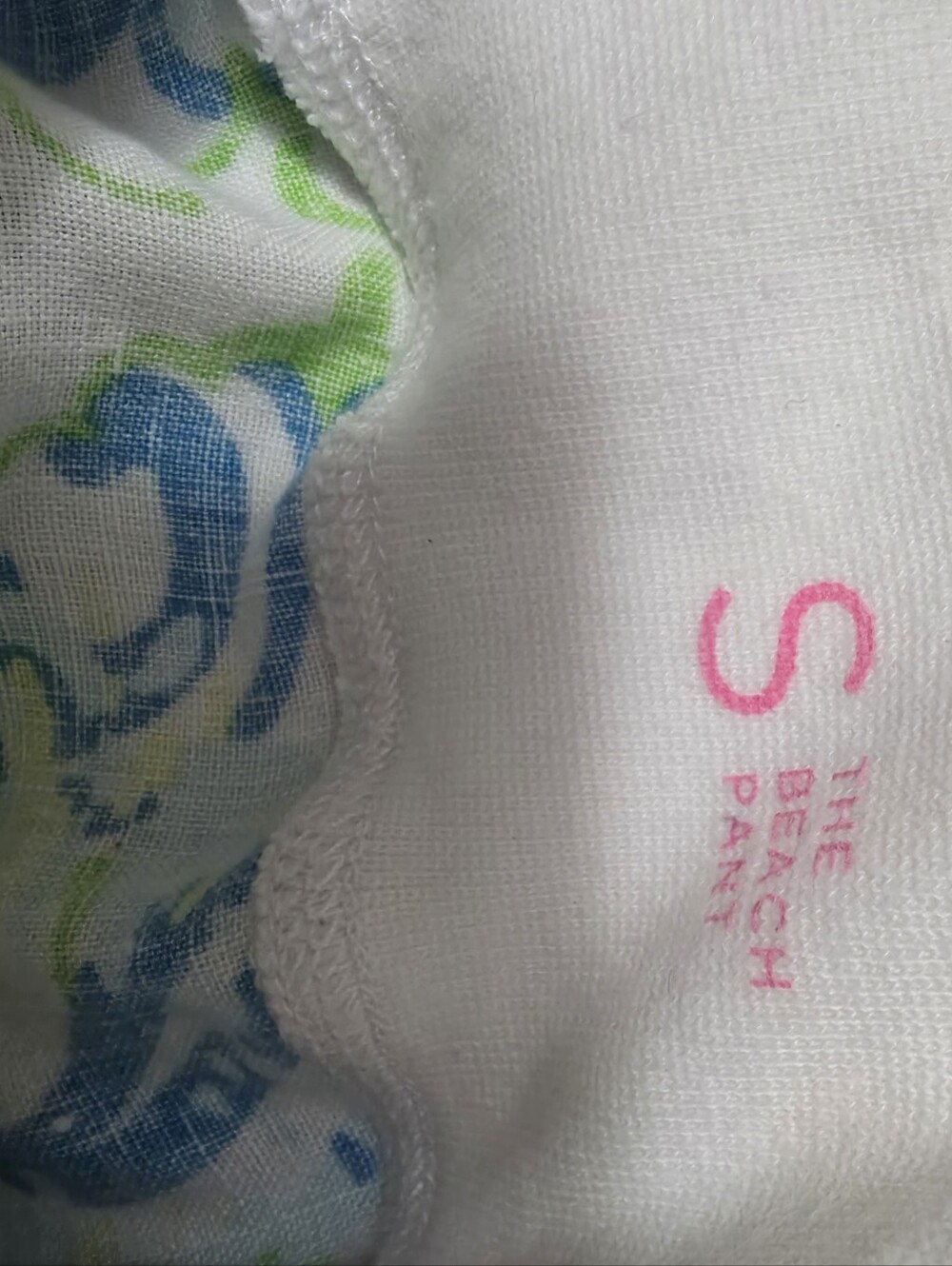 Lilly Pulitzer Printed Wide-Leg Linen Pants in Blue & Green - Picture 2 of 3